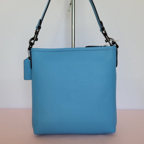 COACH Kitt Crossgrain Leather Messenger Crossbody- Pool ⭐ - Picture 7 of 16